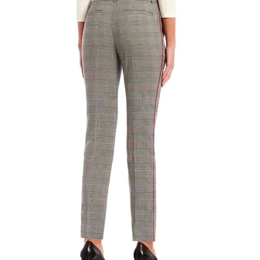 Tommy Hilfiger Plaid Women's Dress Pants Trousers Suit Separates Grey Black 6 - Picture 3 of 9